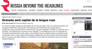 Periódico «Russia Beyond the Headlines 22.03.2013 (Artículo).